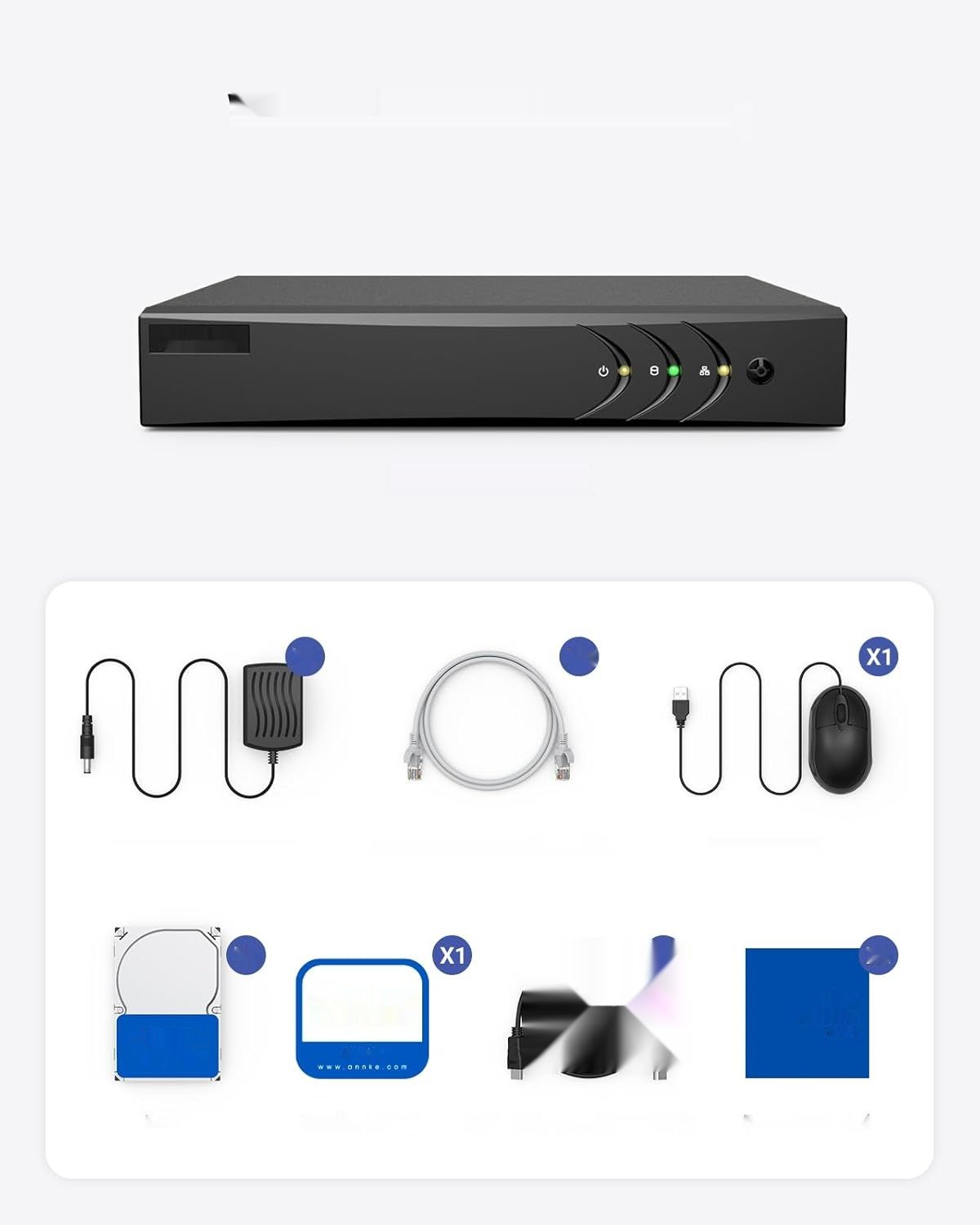 Annke TVI 1080P 8‑kanałowy cyfrowy rejestrator wideo DW81K1T