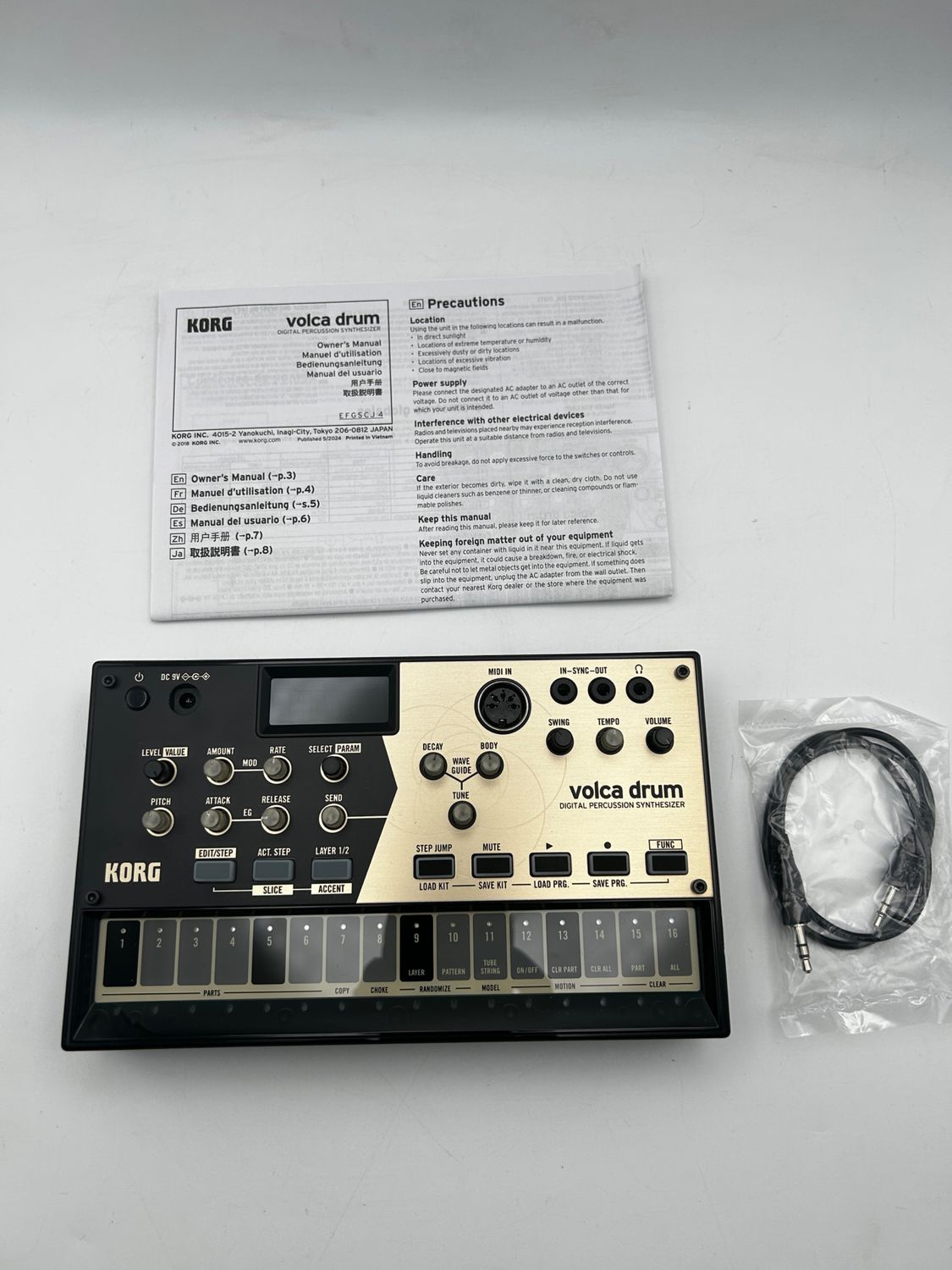 KORG VOLCA DRUM – cyfrowy drum machine do syntezy perkusyjnej