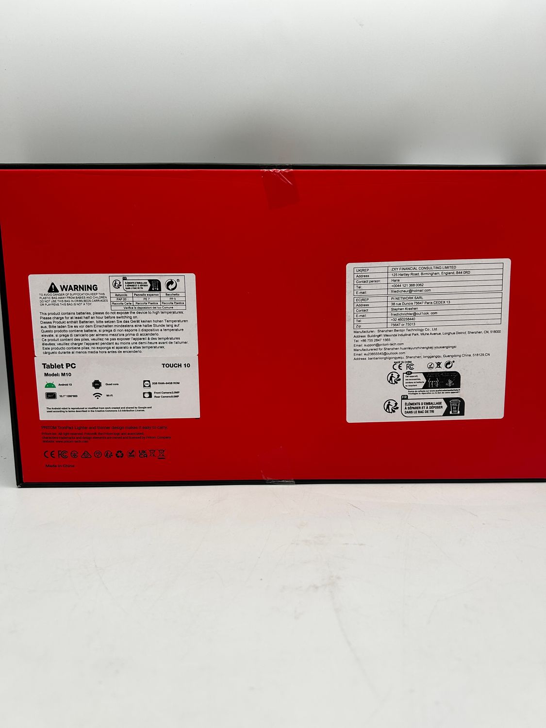 PRITOM Pritom M10 3G – tablet 10 cali z Android 13, 3G i 64 GB