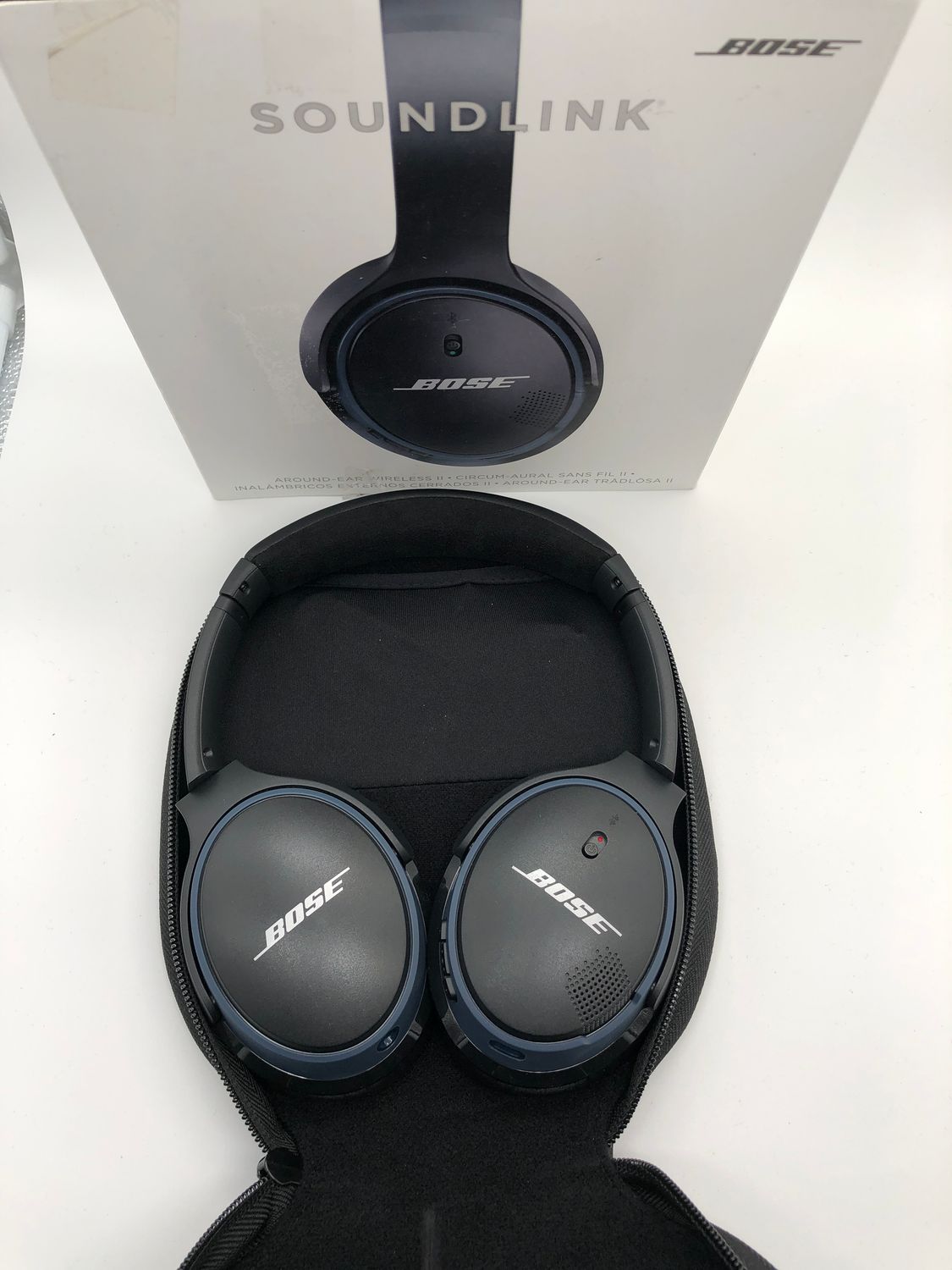Bose® SoundLink® II — bezprzewodowe zamknięte słuchawki nauszne, czare
