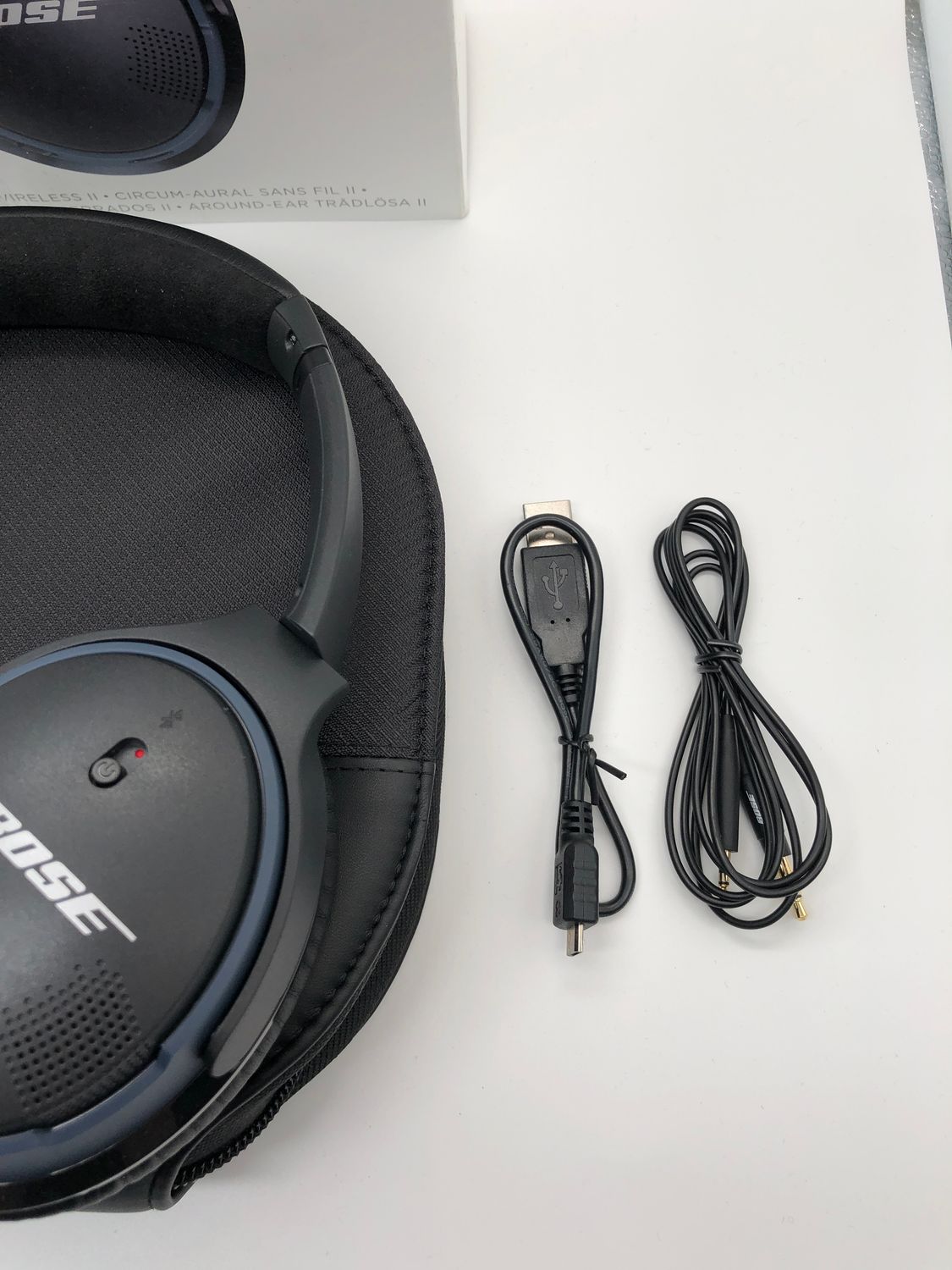 Bose® SoundLink® II — bezprzewodowe zamknięte słuchawki nauszne, czare