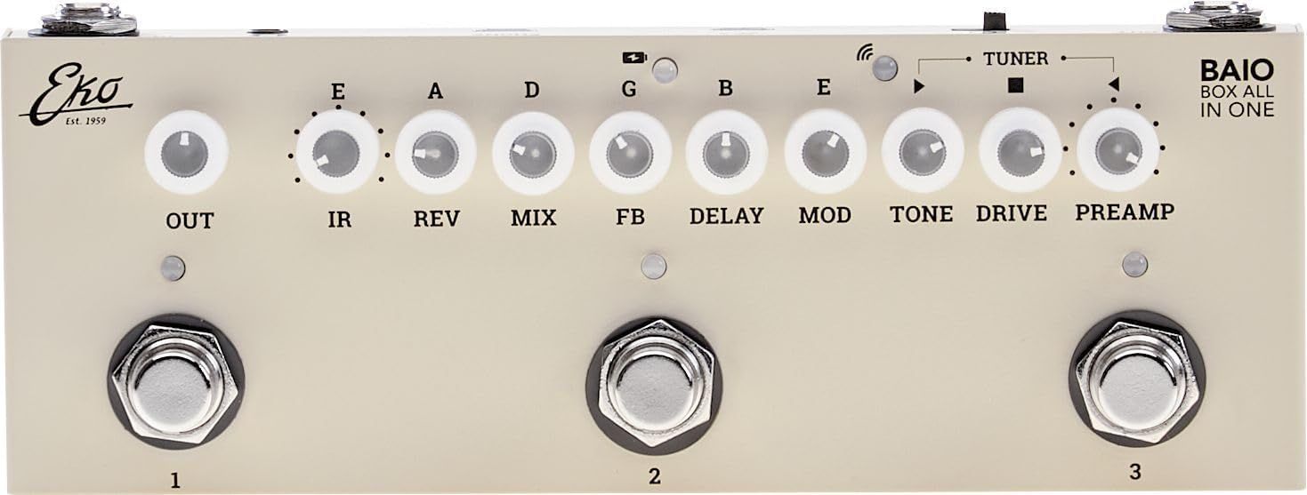 EKO Guitars BAIO – multiefekt w formacie pedału z wbudowanymi IR