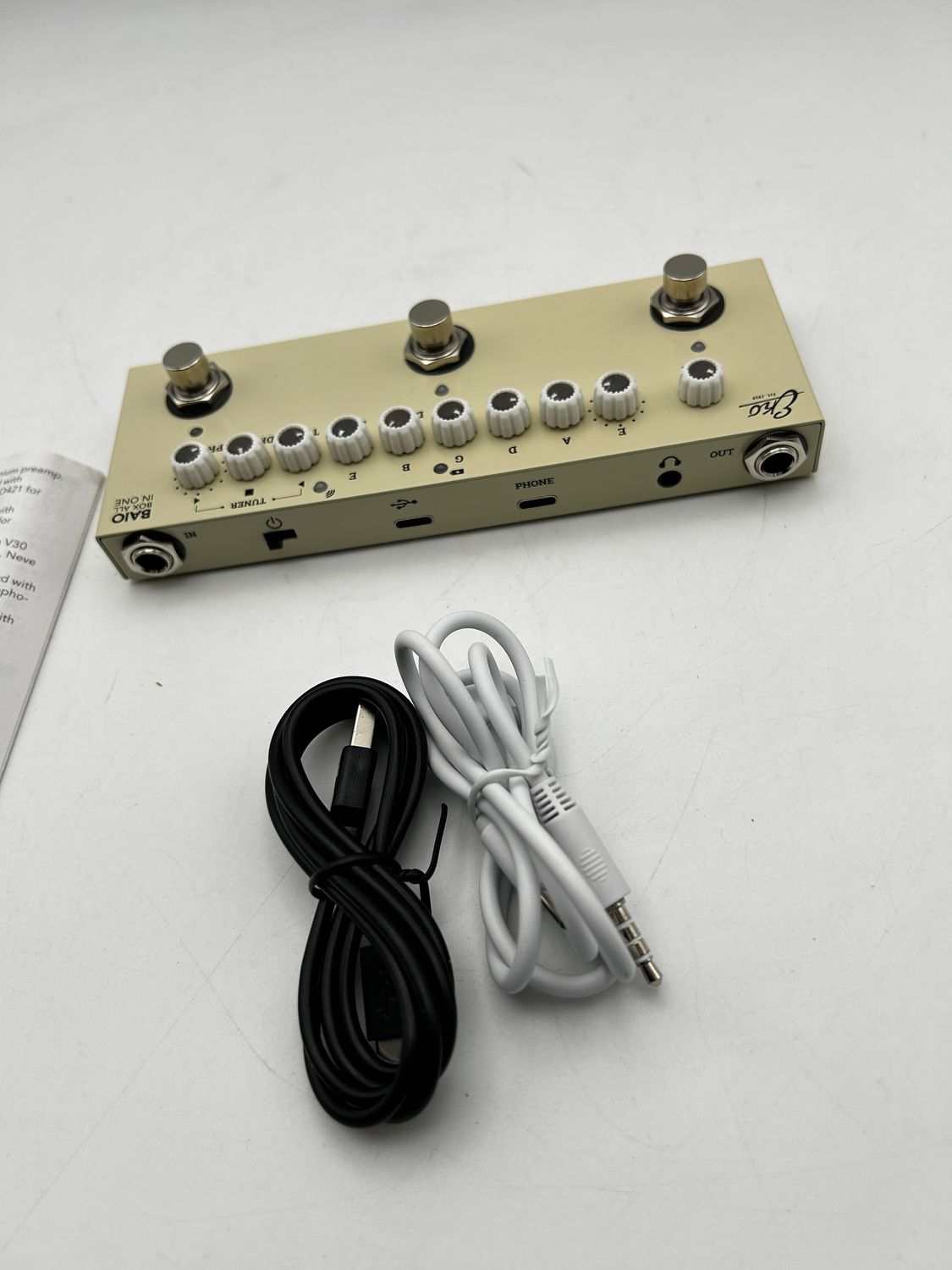 EKO Guitars BAIO – multiefekt w formacie pedału z wbudowanymi IR