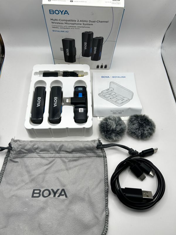 BOYA BOYALINK A2 bezprzewodowy mikrofon krawatowy