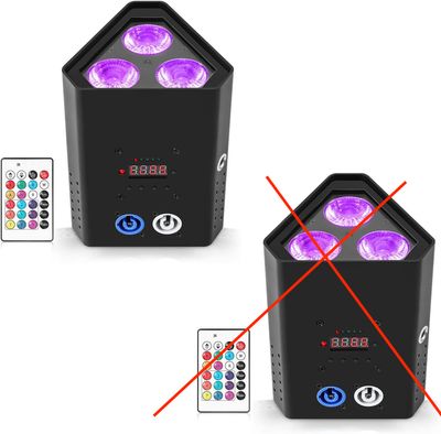 PUZILOZA 1x 54W RGBWA+UV LED PAR na baterię – bezprzewodowy reflektor sceniczny
