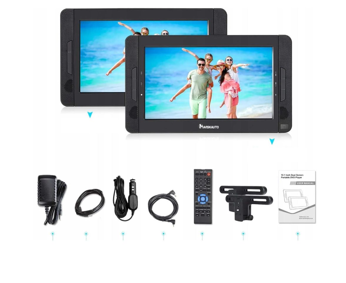 Odtwarzacz DVD Naviskauto BN1076B-A01 x2 Ekrany