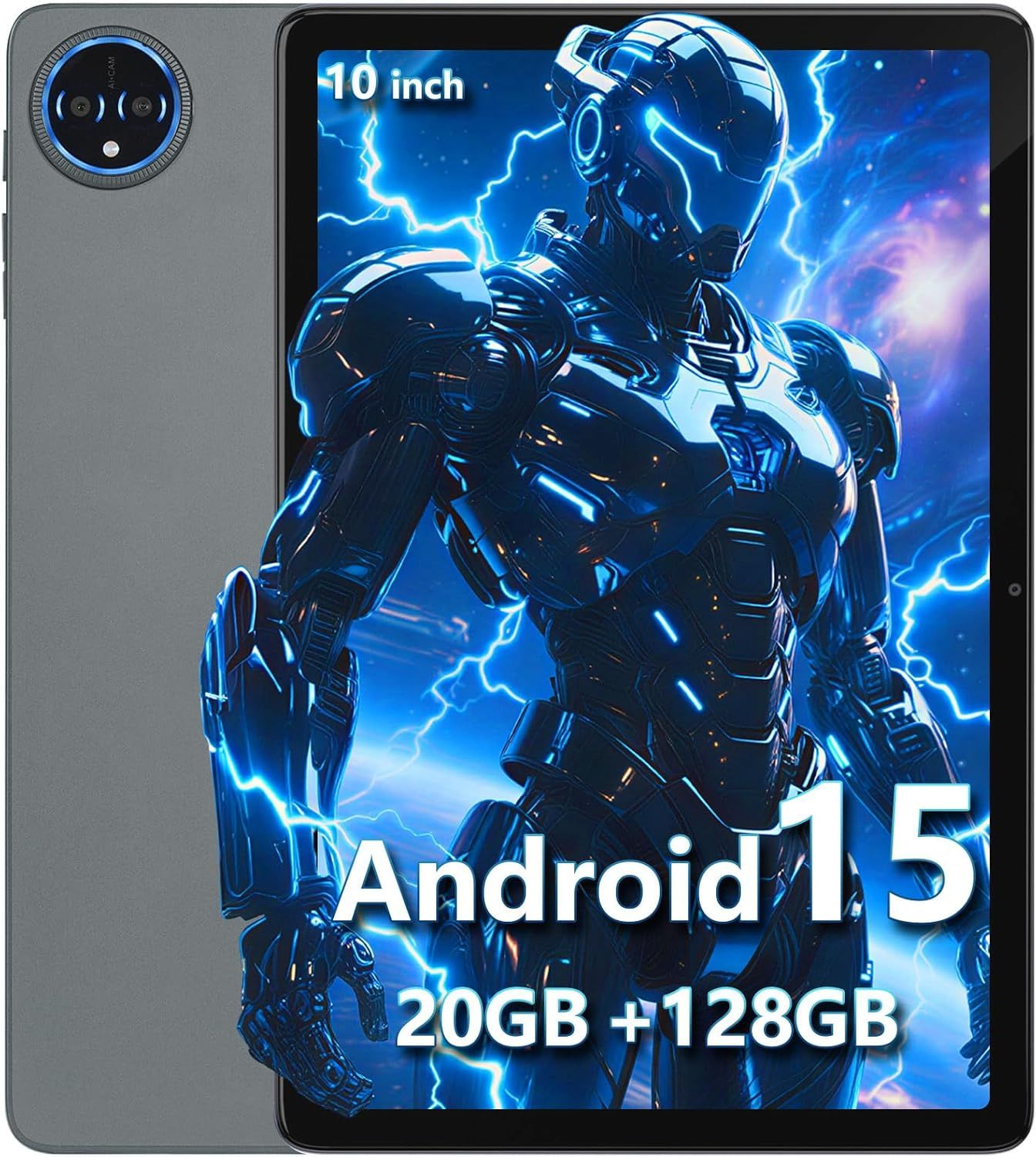 Tablet 10-calowy Android 15 20 GB RAM + 128 GB ROM, bateria 8580 mAh