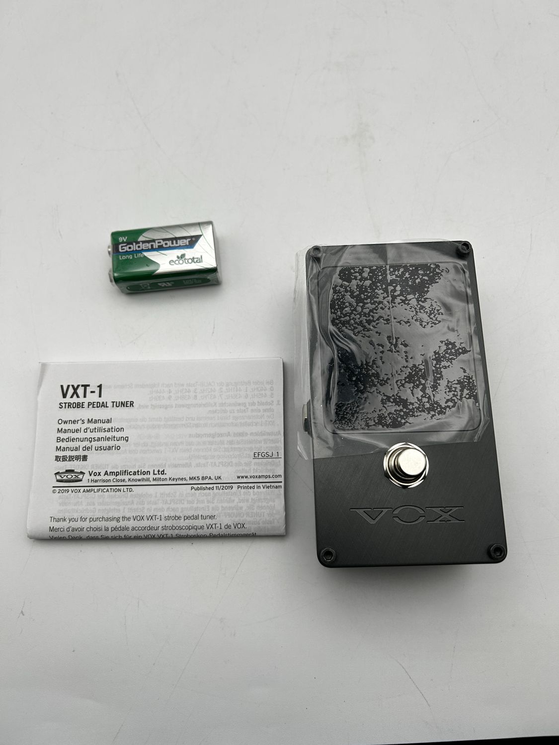 VOX VXT-1 – tuner pedałowy, czarny