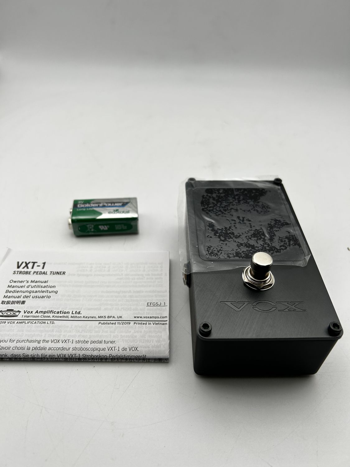 VOX VXT-1 – tuner pedałowy, czarny