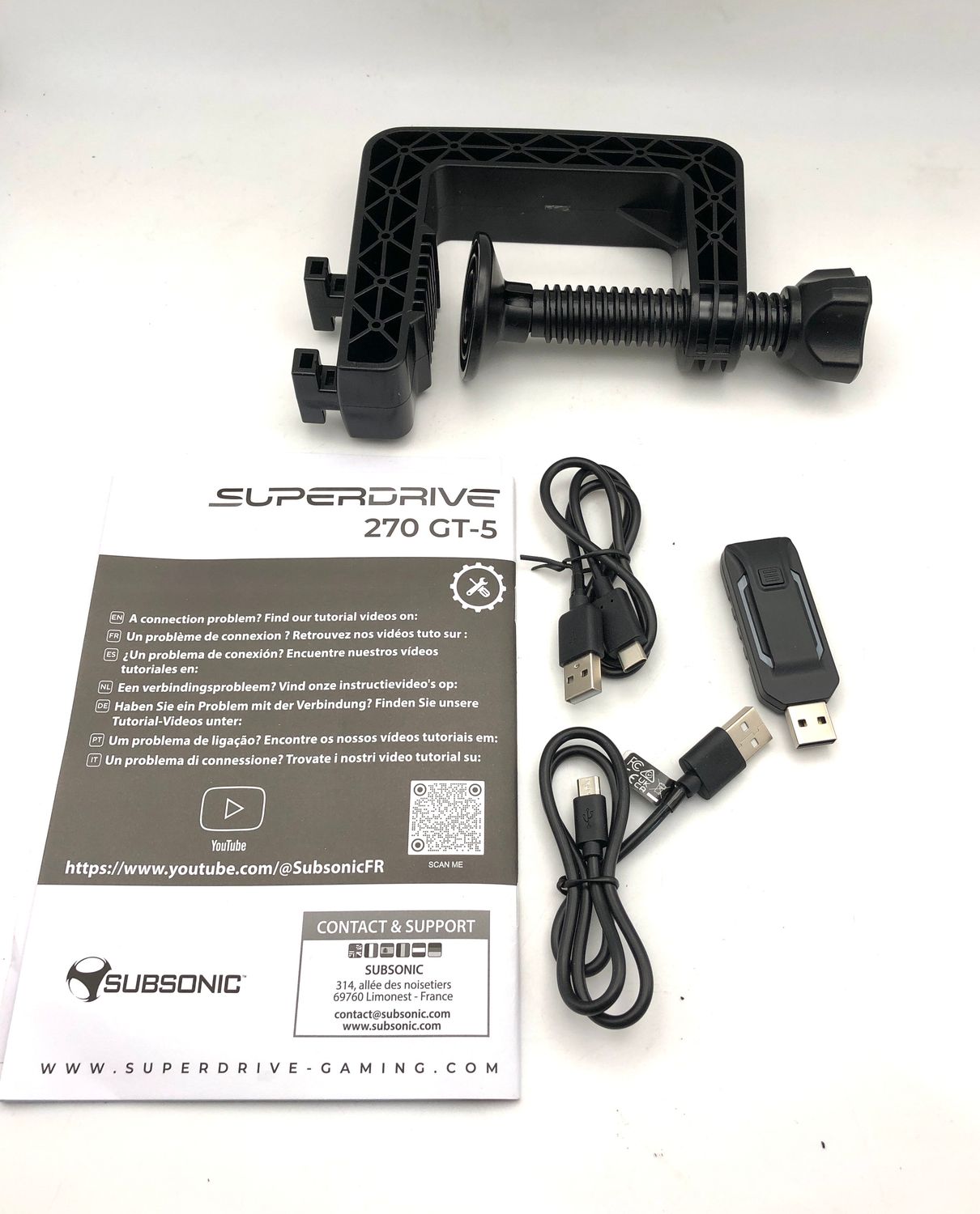 Subsonic Volante Superdrive 270 GT5 do PS5 i PC – Czarny