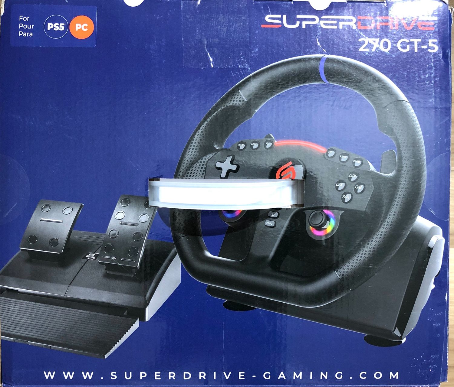 Subsonic Volante Superdrive 270 GT5 do PS5 i PC – Czarny