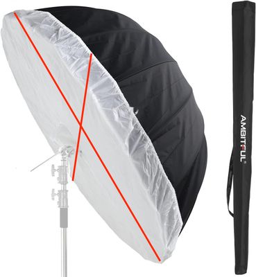 название на товаре AMBI TFUL UB-130S FBA.    AMBITFUL UB-160W Parasol studyjny paraboliczny 160 cm biały refleksyjN