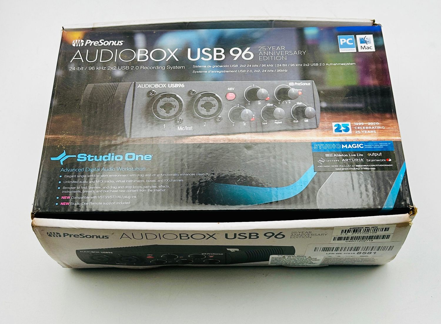 PreSonus AudioBox 96 – interfejs audio USB do nagrywania, streamingu i podcastów
