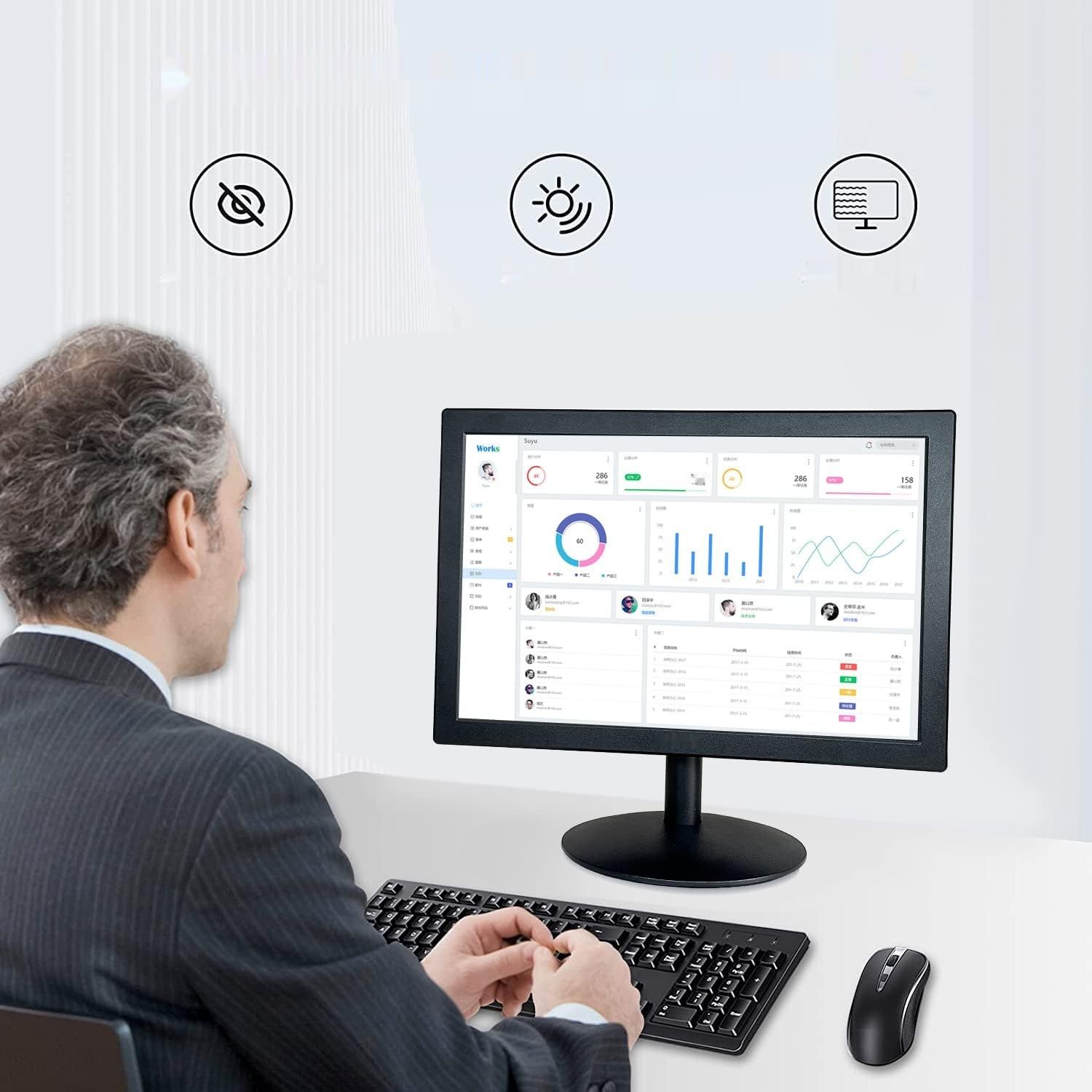 Monitor 15,6" SKitphrati FHD 1080p z HDMI i VGA