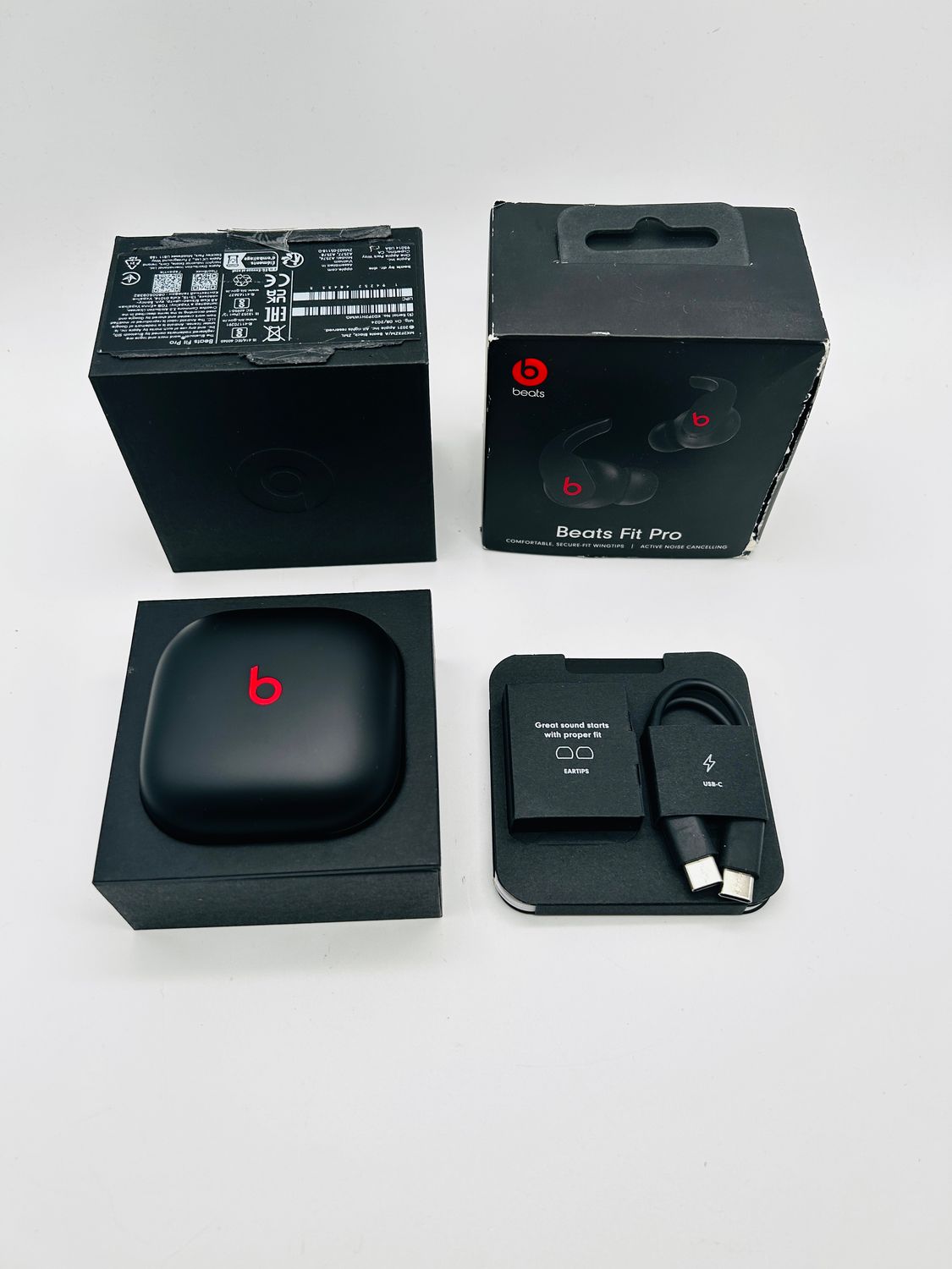 Beats Fit Pro – całkowicie bezprzewodowe słuchawki douszne z aktywną redukcją hałasu, czarne