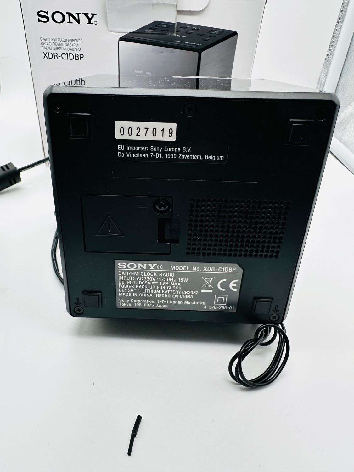 Sony XDR-C1DBP-CEK – przenośne radio z budzikiem DAB/DAB+