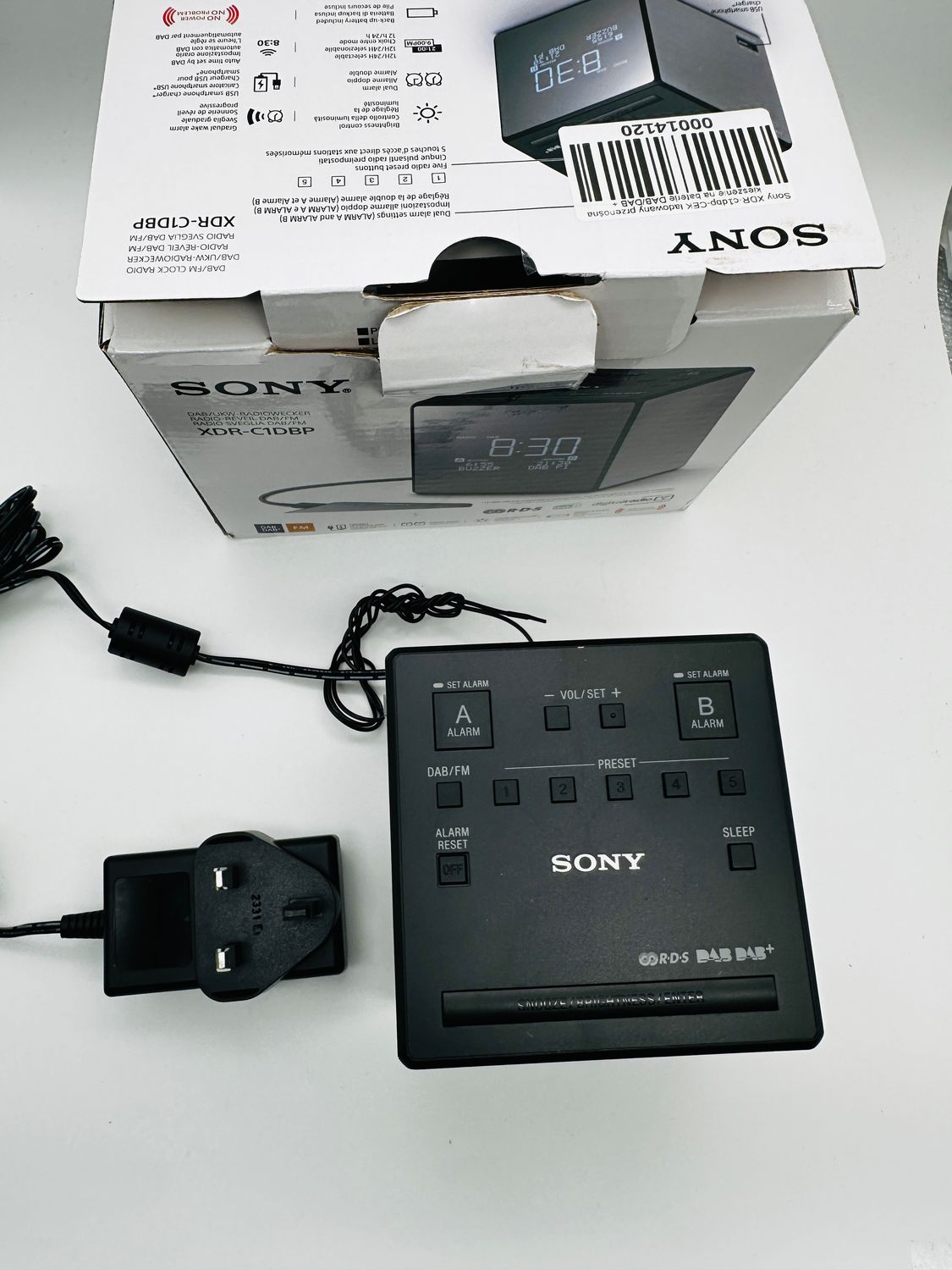 Sony XDR-C1DBP-CEK – przenośne radio z budzikiem DAB/DAB+
