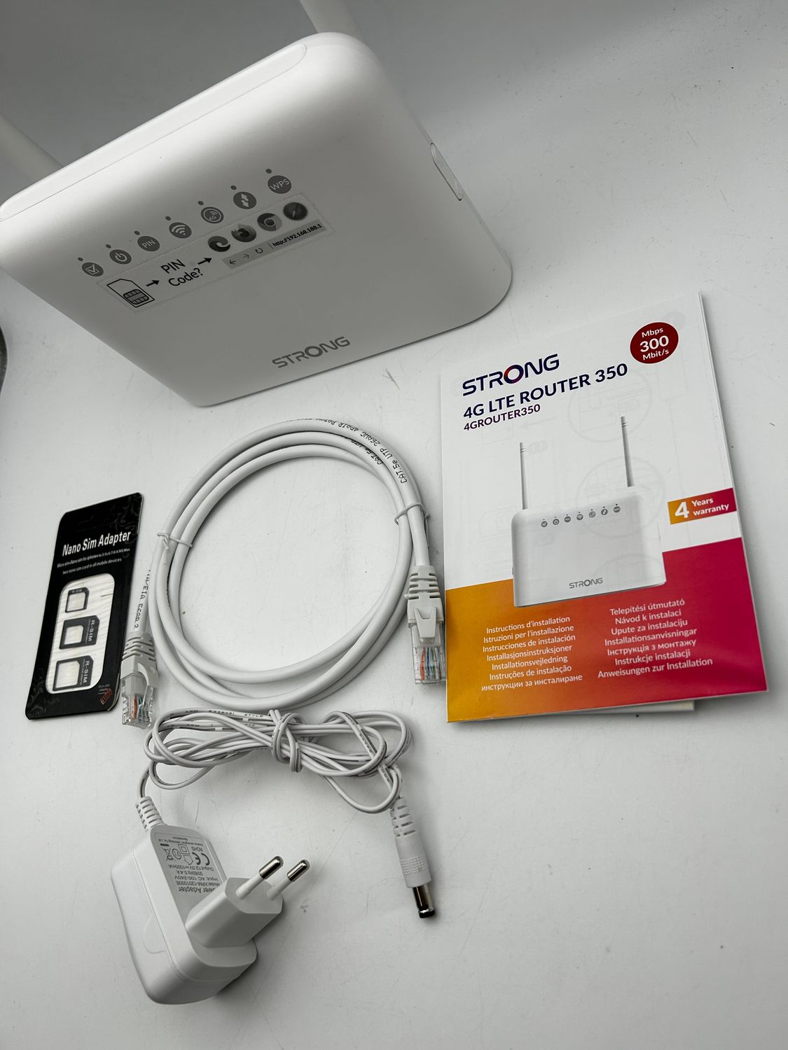 STRONG Router 4G LTE Cat 4 150 Mb/s | WiFi 300 Mb/s | Modem | Hotspot