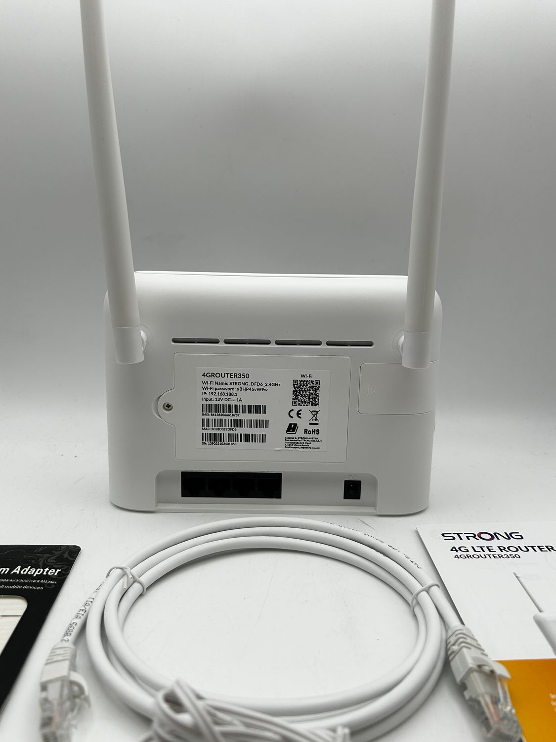 STRONG Router 4G LTE Cat 4 150 Mb/s | WiFi 300 Mb/s | Modem | Hotspot