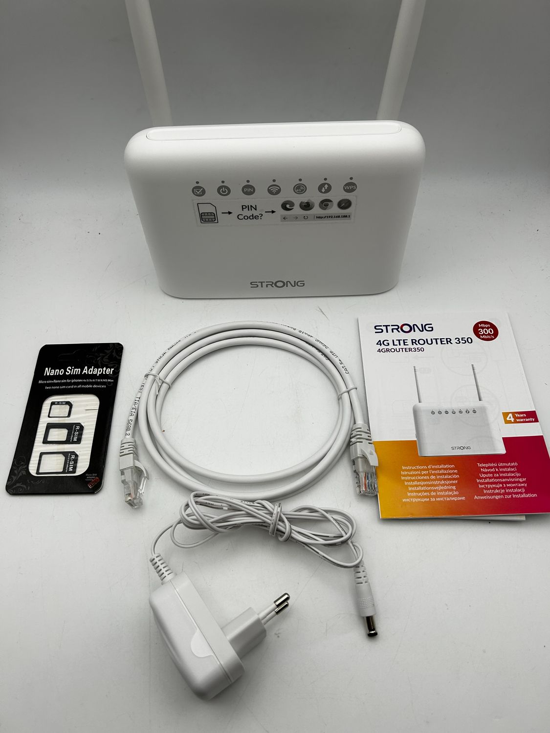 STRONG Router 4G LTE Cat 4 150 Mb/s | WiFi 300 Mb/s | Modem | Hotspot