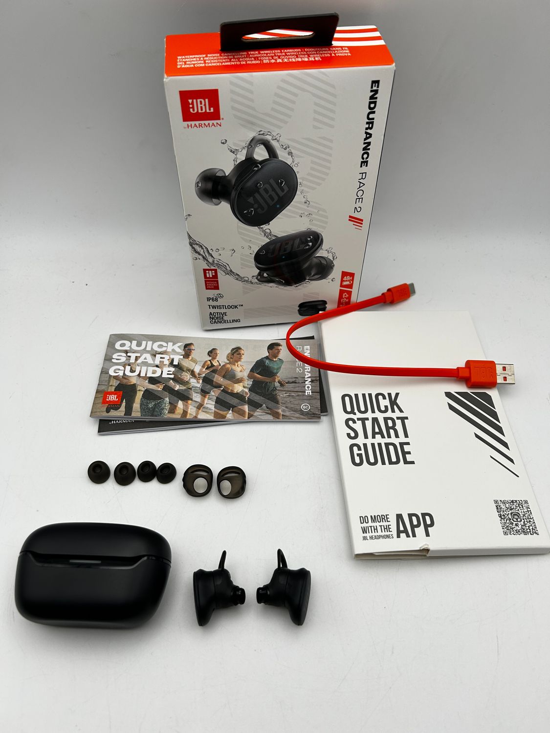 JBL Endurance Race 2 Bezprzewodowe Słuchawki Douszne Bluetooth, 48 H O