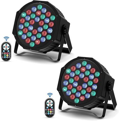 2‑pak reflektorów scenicznych LED DELIBANG 36 LED RGBW z DMX i pilotem