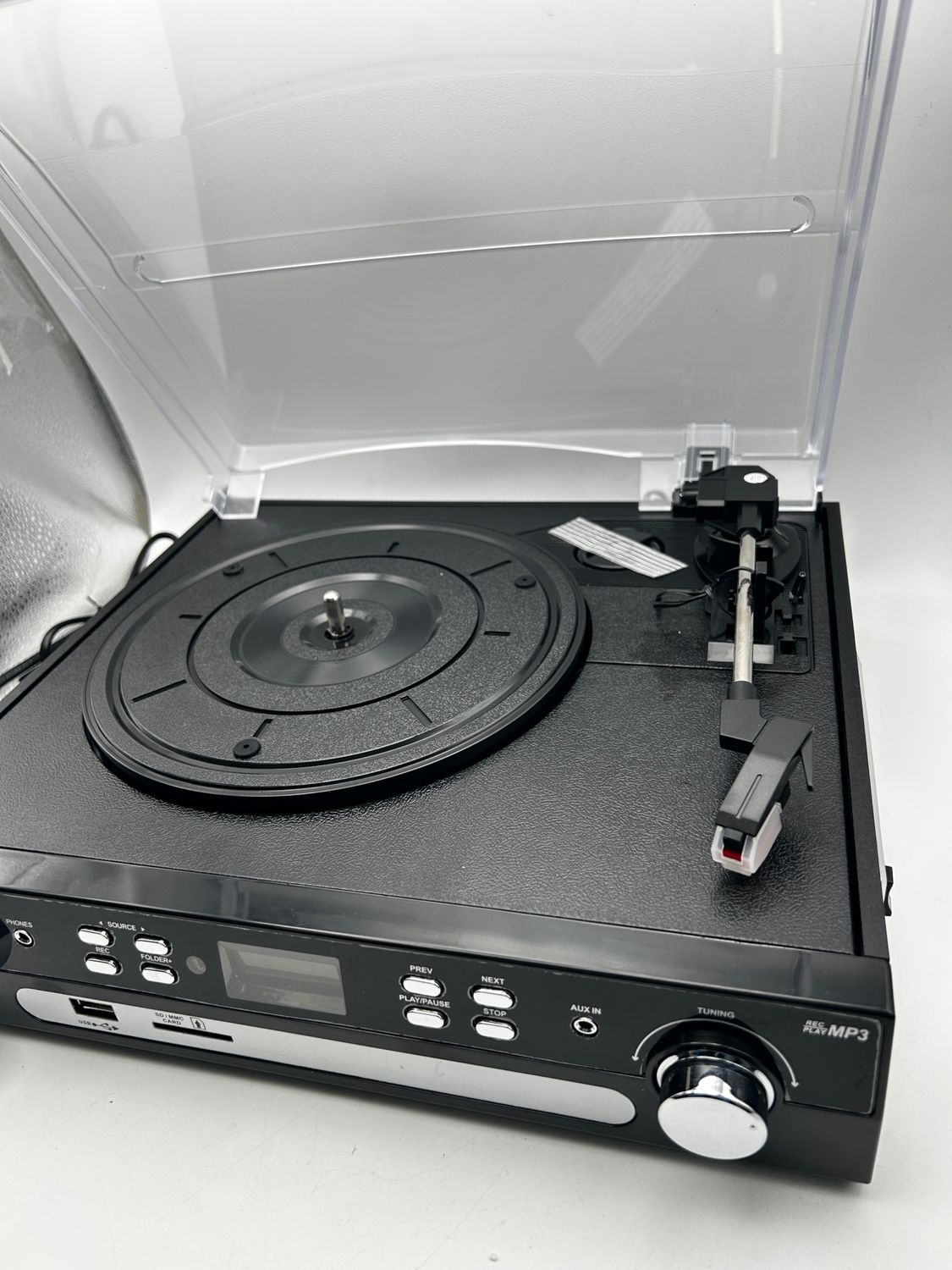 DIGITNOW! Gramofon winylowy Bluetooth, gramofon z głośnikami stereo, ę