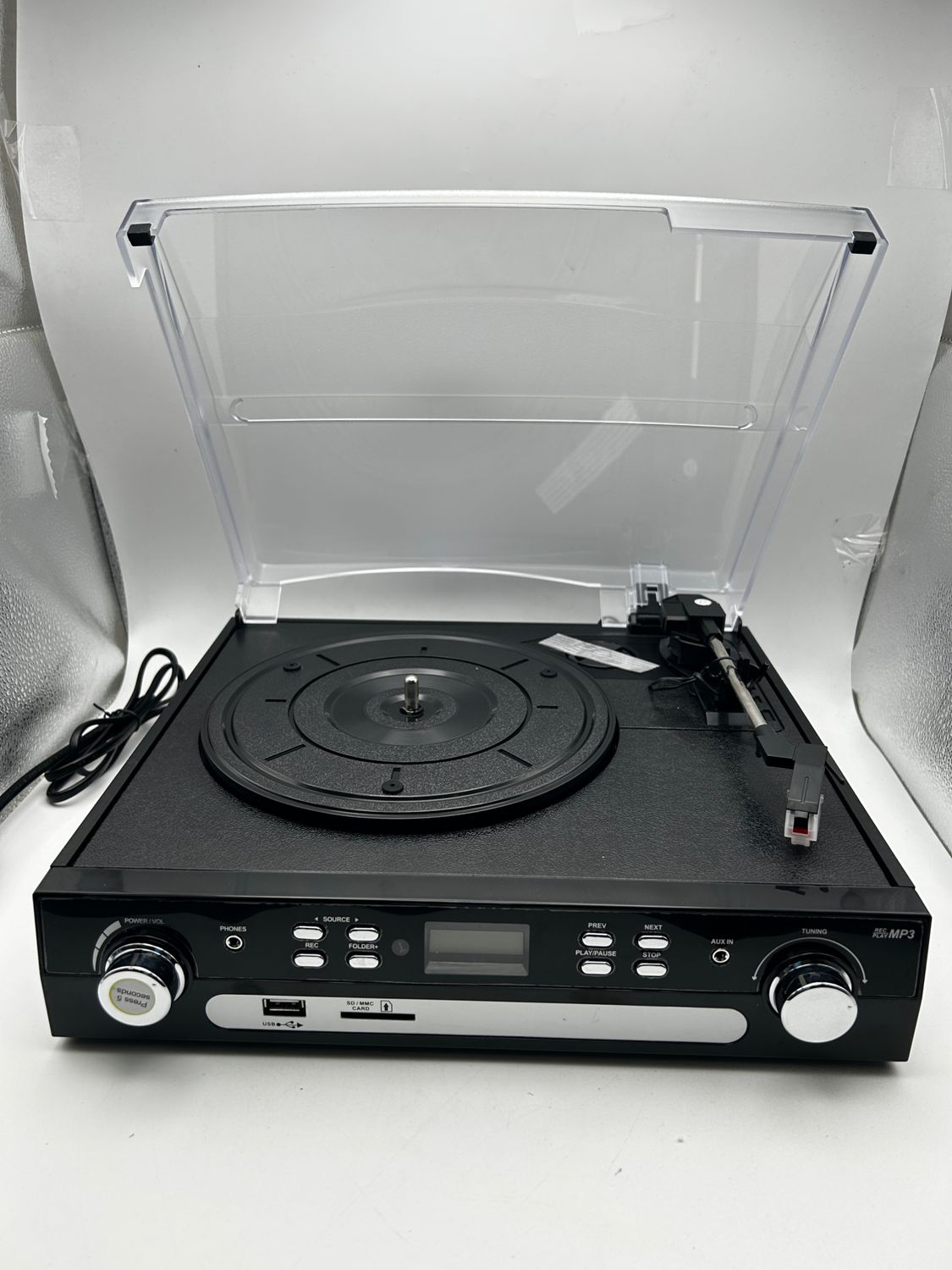 DIGITNOW! Gramofon winylowy Bluetooth, gramofon z głośnikami stereo, ę