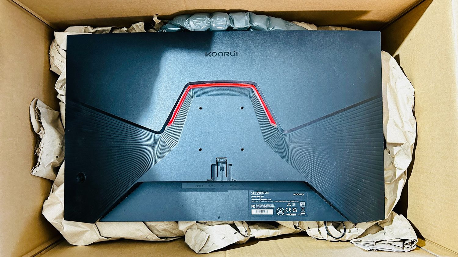 KOORUI Monitor Gaming 27" QHD 170Hz 1ms z Adaptive Sync uszkodzony