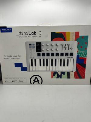 Arturia MiniLab 3 kompaktowy kontroler klawiaturowy, biały