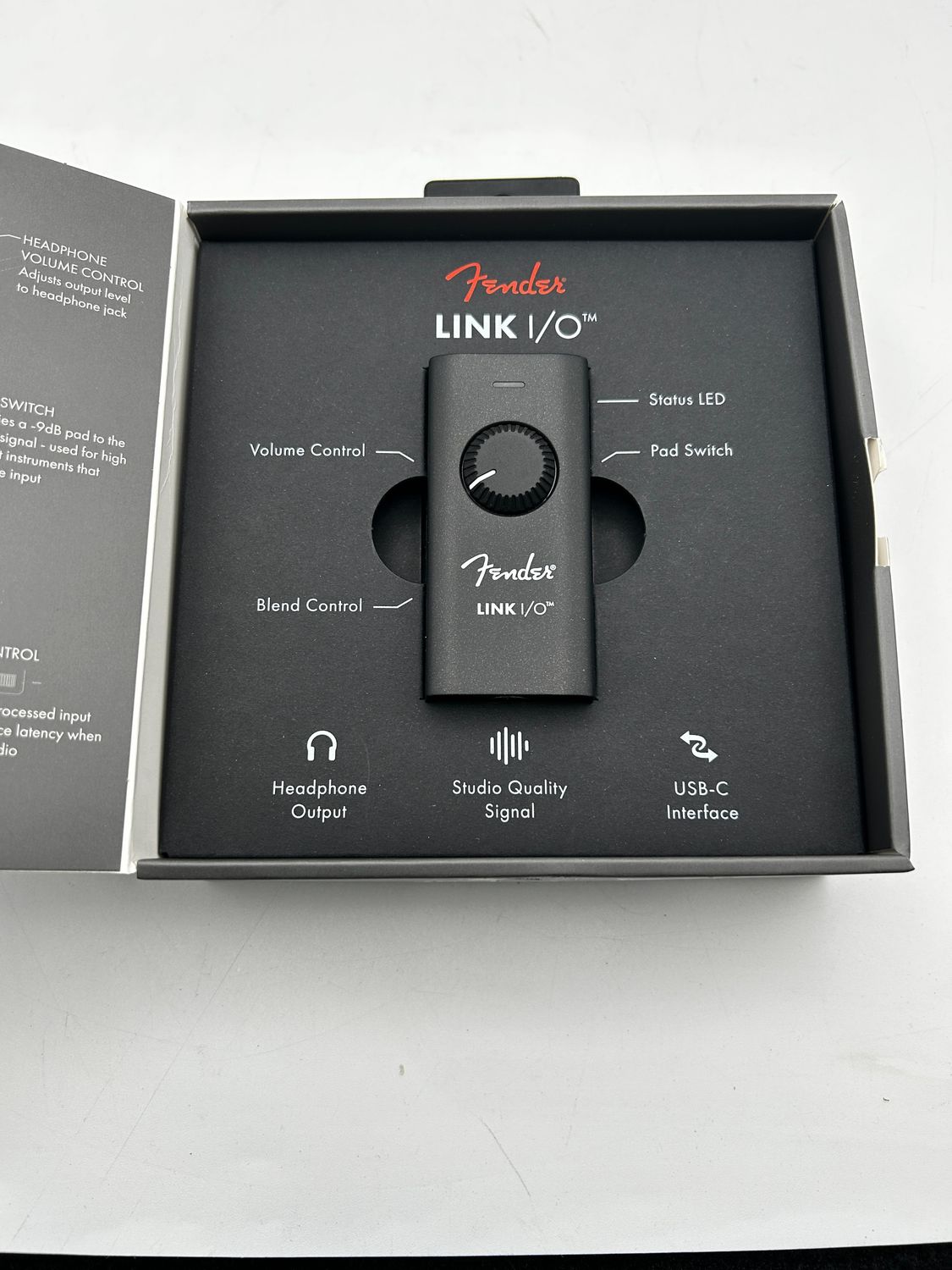 Przenośny interfejs audio USB-C Fender Link I/O