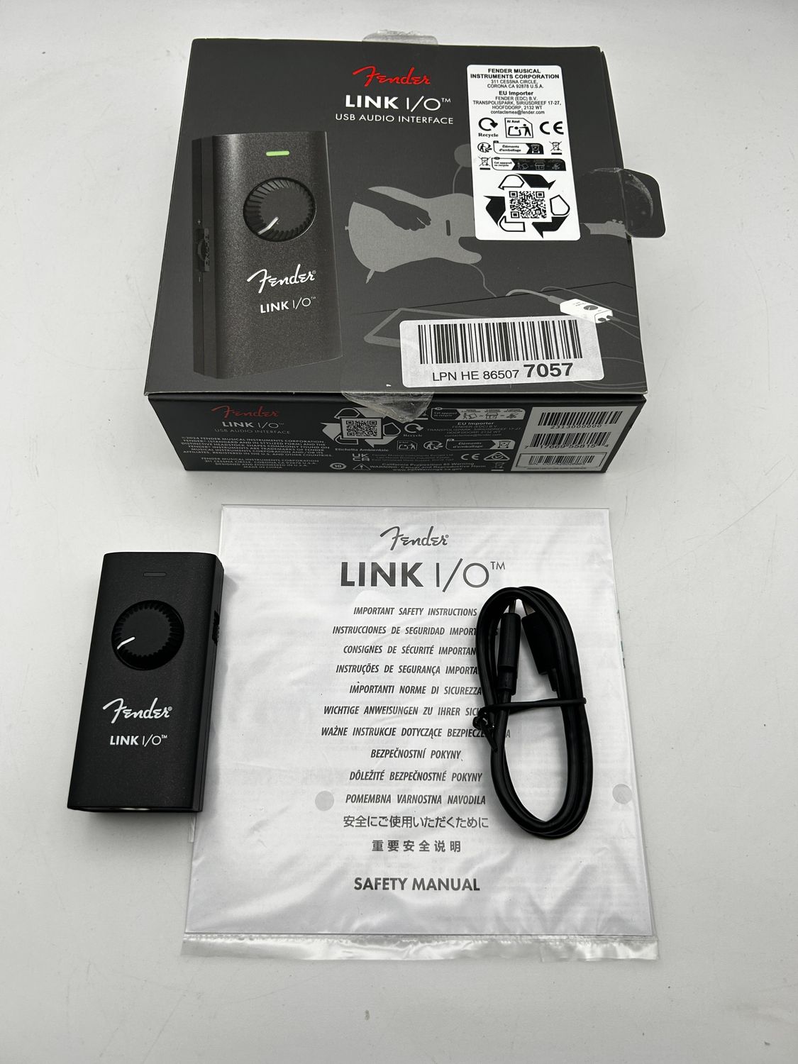 Przenośny interfejs audio USB-C Fender Link I/O