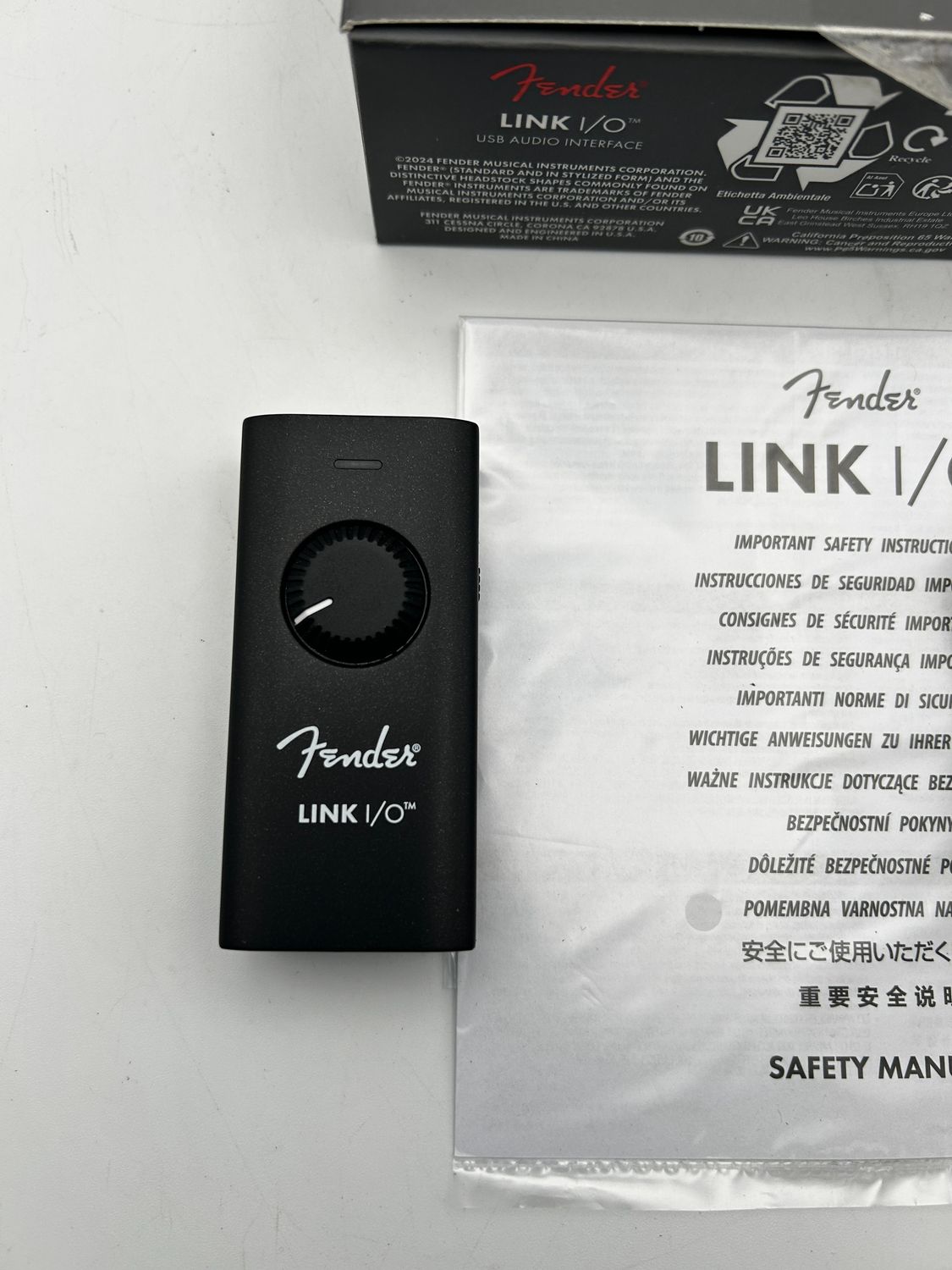 Przenośny interfejs audio USB-C Fender Link I/O