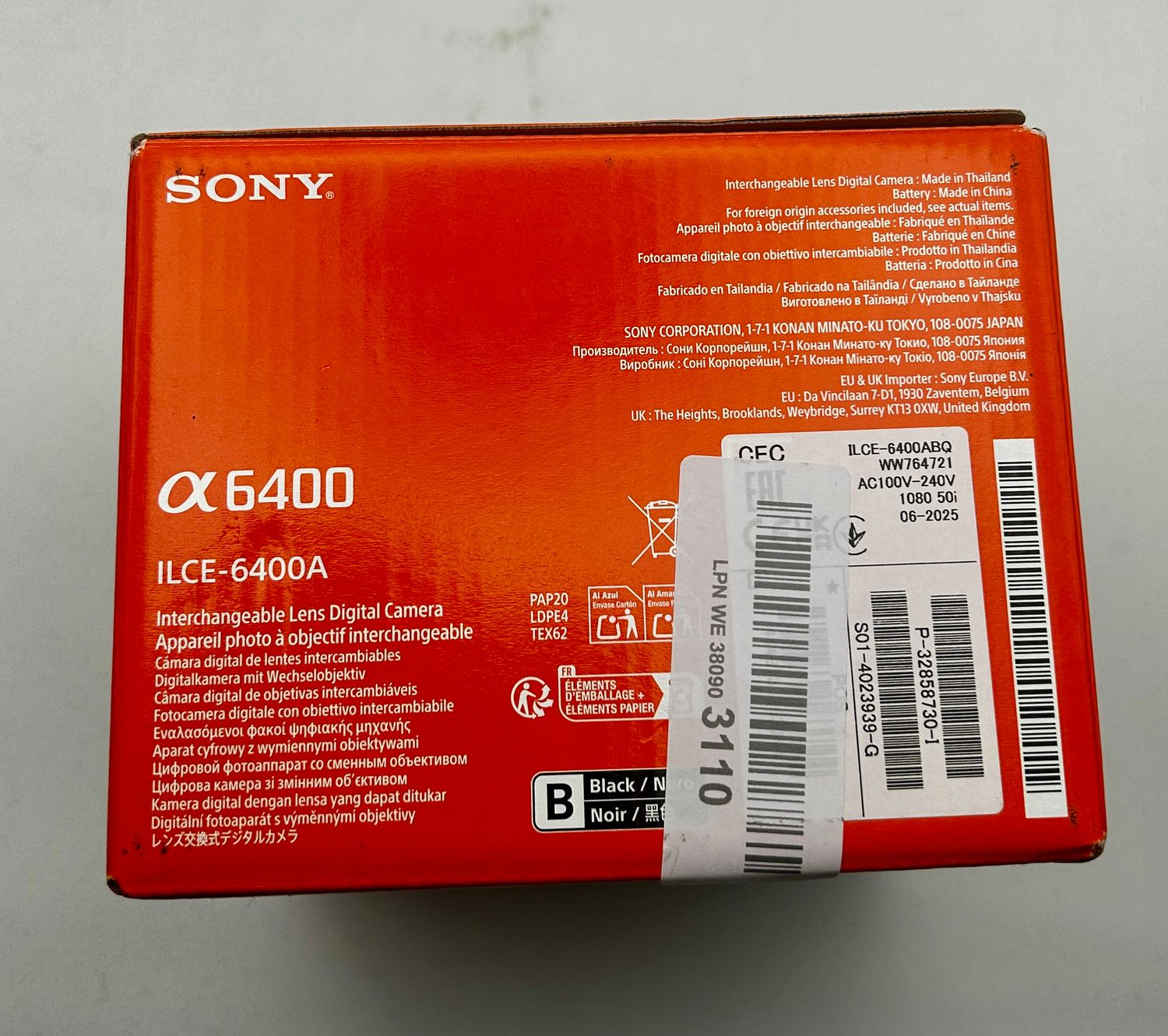 Sony Alpha 6400 ILCE-6400AB – aparat cyfrowy bezlusterkowy APS-C 24,2 MP
