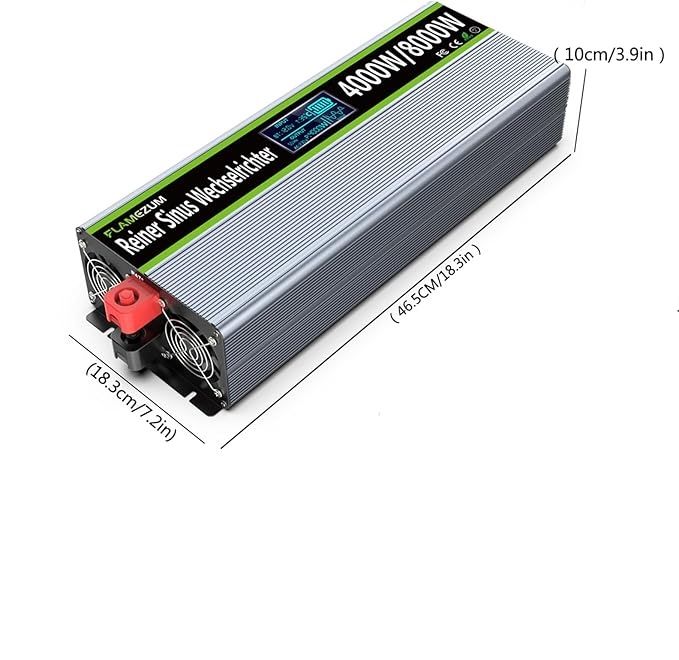 Falownik mocy 4000 W SUDOKEJI F-P-4000 – czysta fala sinusoidalna 12 V DC / 230 V AC
