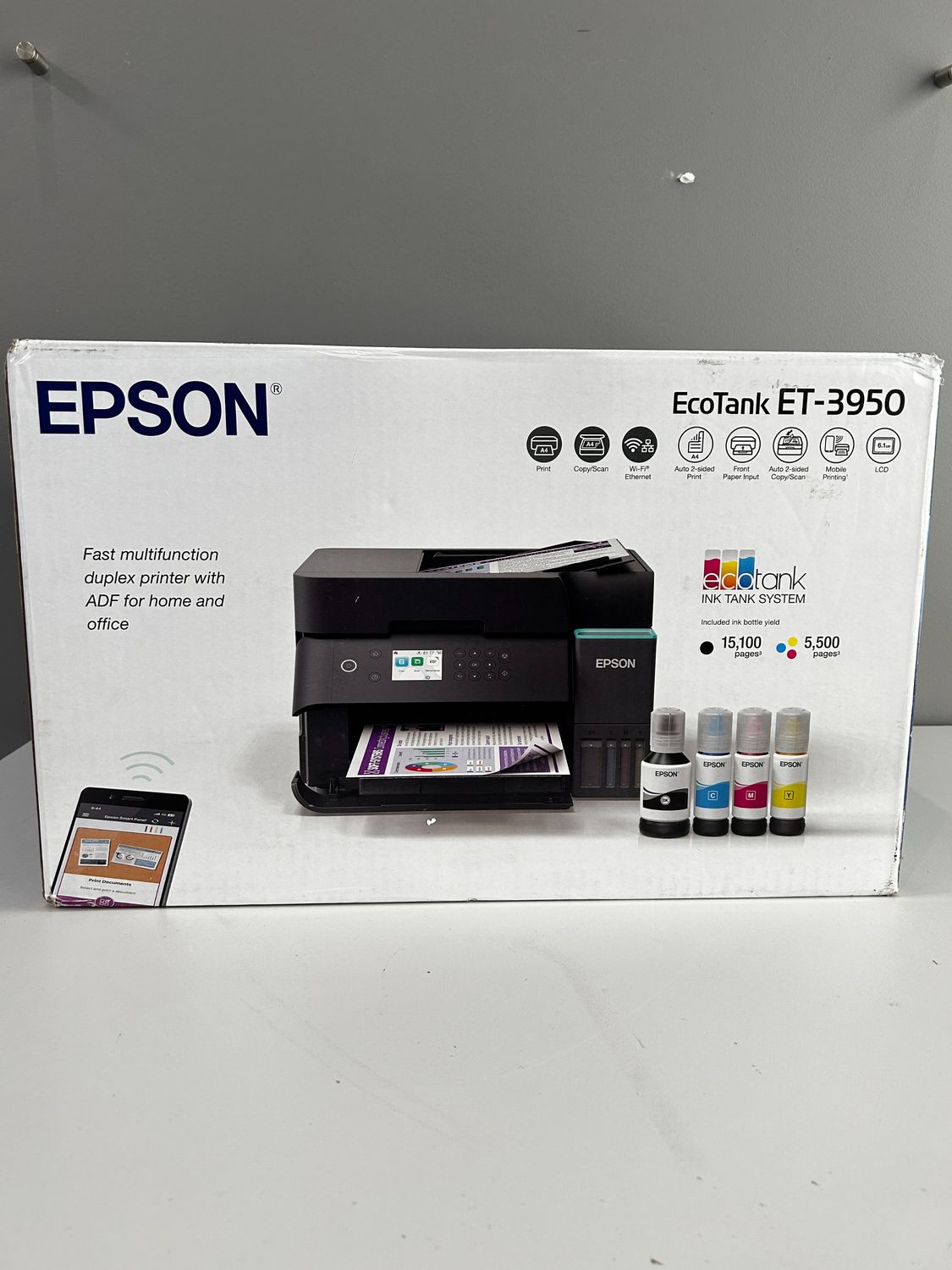 Epson EcoTank ET-3950 drukarka atramentowa A4 Wi‑Fi duplex ADF