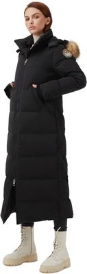 Długa damska parka puchowa 750+ Fill Power