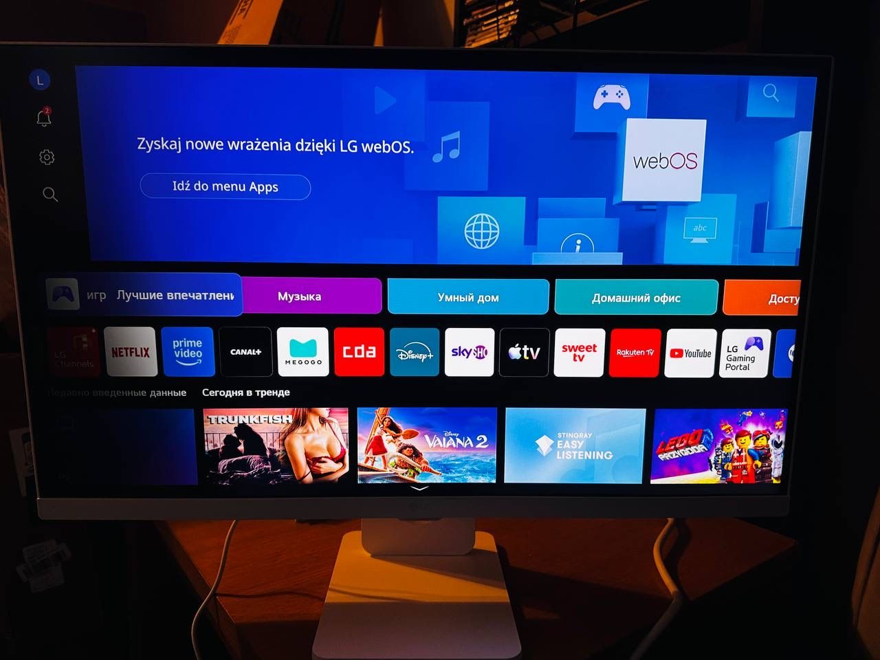LG Smart Monitor 27U731SA-W 27" UHD IPS defekt matrycy