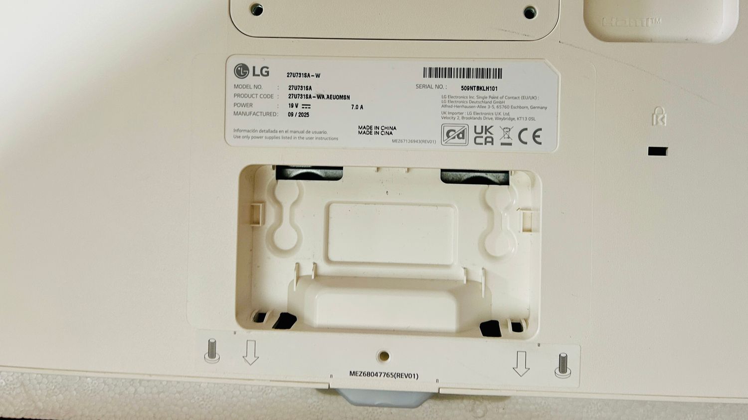 LG Smart Monitor 27U731SA-W 27" UHD IPS defekt matrycy