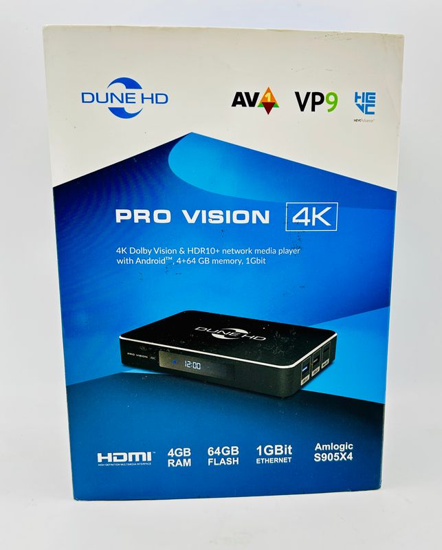 Dune HD Pro Vision 4K, odtwarzacz multimedialny, przystawka Android, S