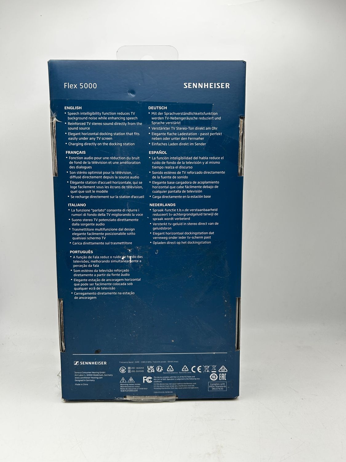 Bezprzewodowe słuchawki douszne Sennheiser RS 5000 TV czarne