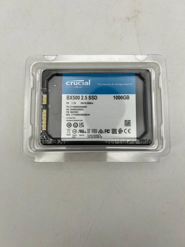 Crucial BX500 SATA SSD 1TB 2,5" – wewnętrzny dysk SSD do PC i laptopów