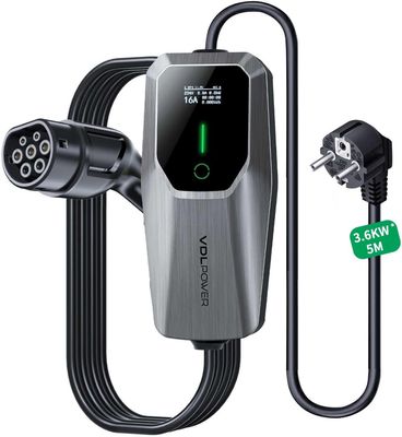 Ładowarka EV Typ 2, Ładowarka Samochodu Elektrycznego 16A, 3,6 kW