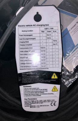 Ładowarka EV Typ 2, Ładowarka Samochodu Elektrycznego 16A, 3,6 kW