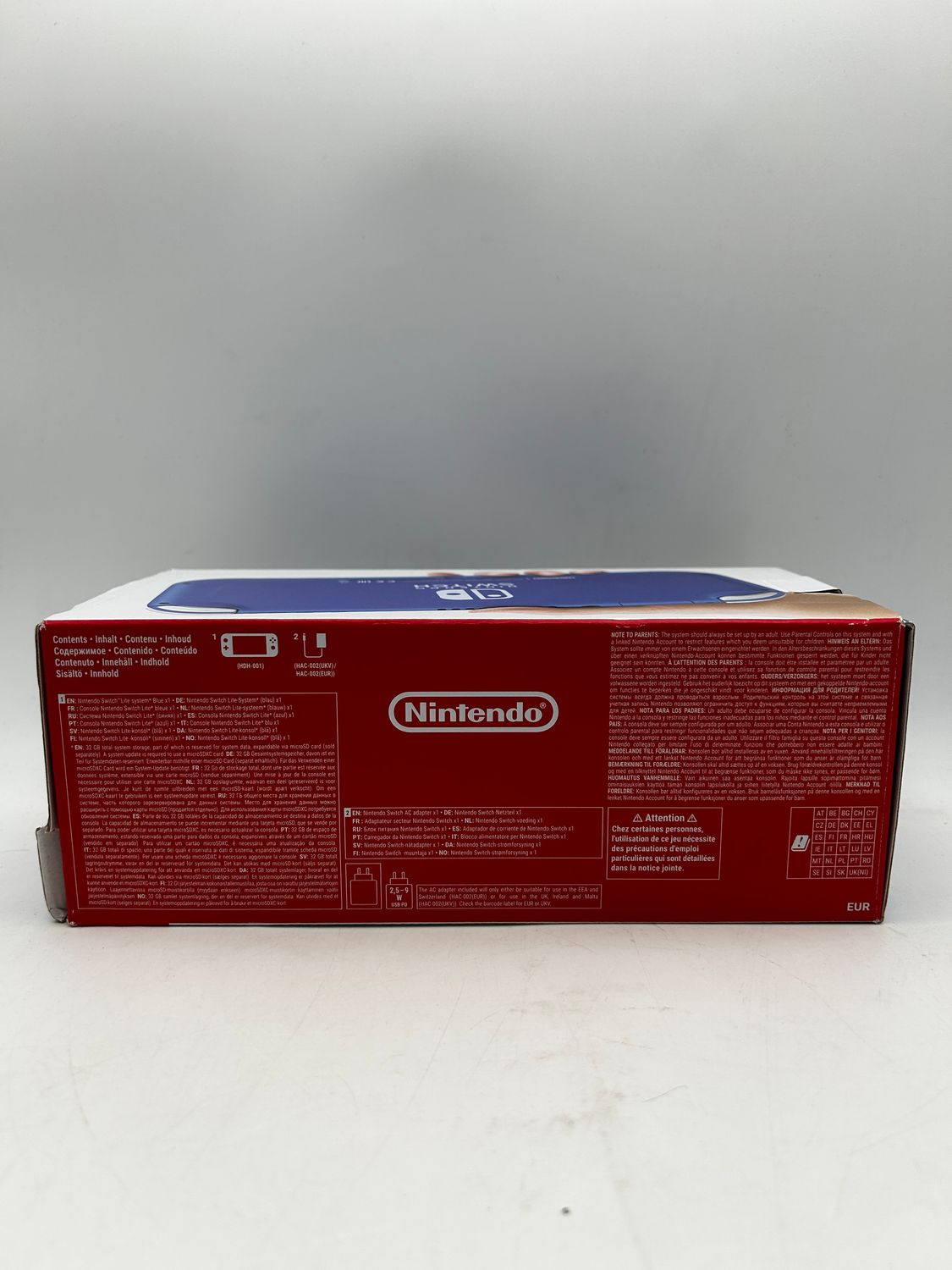Nintendo Switch Lite – uszkodzona, niebieski ekran po uruchomieniu