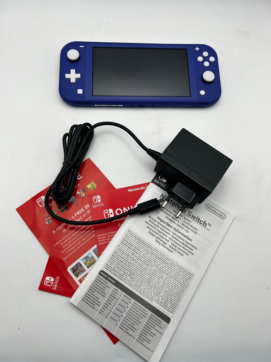 Nintendo Switch Lite – uszkodzona, niebieski ekran po uruchomieniu
