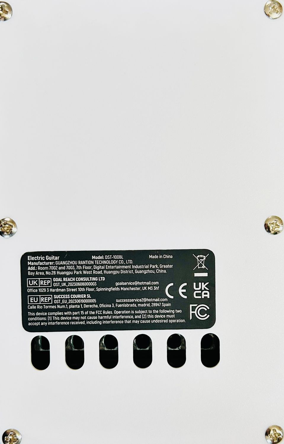 Donner DST-100 Zestaw gitary elektrycznej dla początkujących, leworęczny, 39"