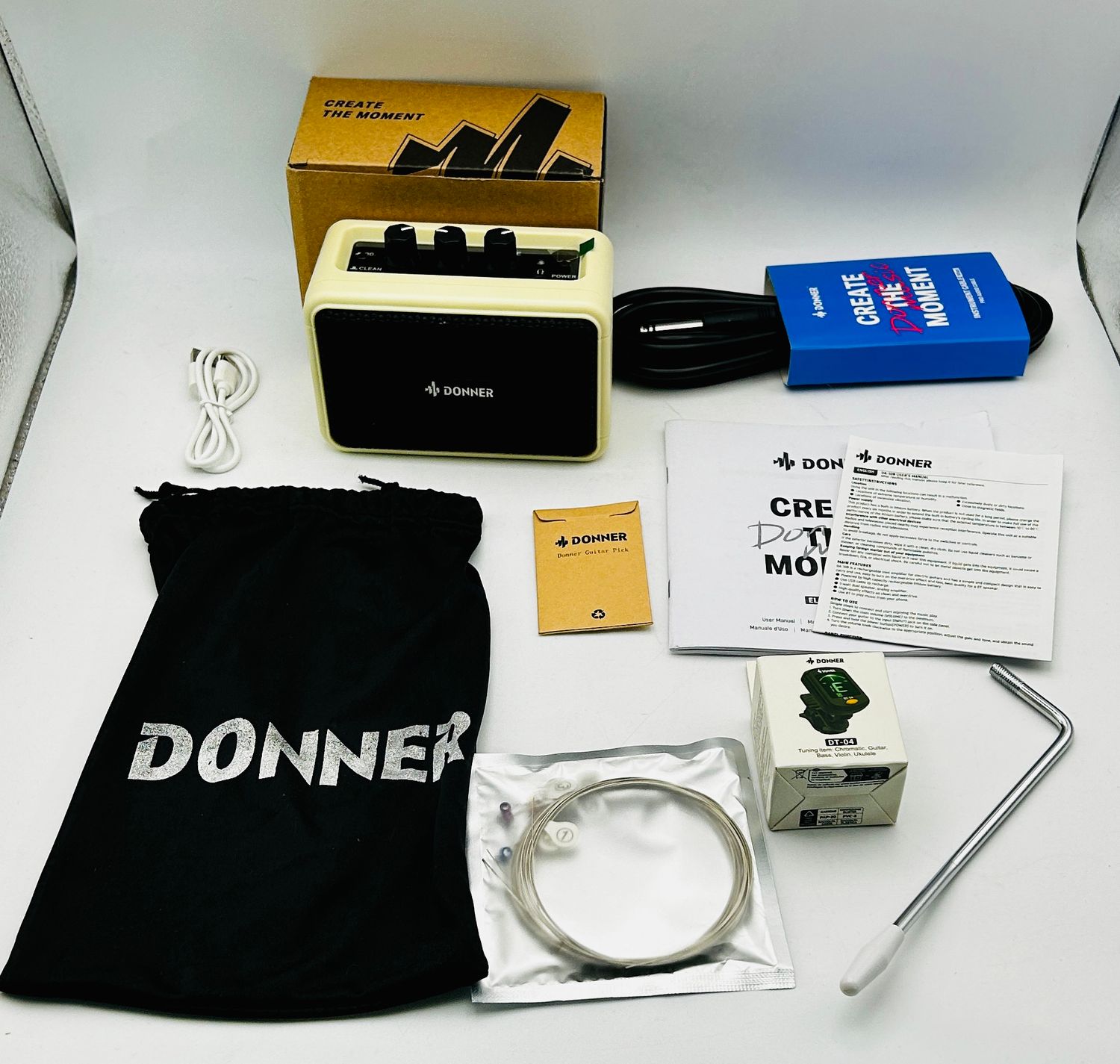 Donner DST-100 Zestaw gitary elektrycznej dla początkujących, leworęczny, 39"