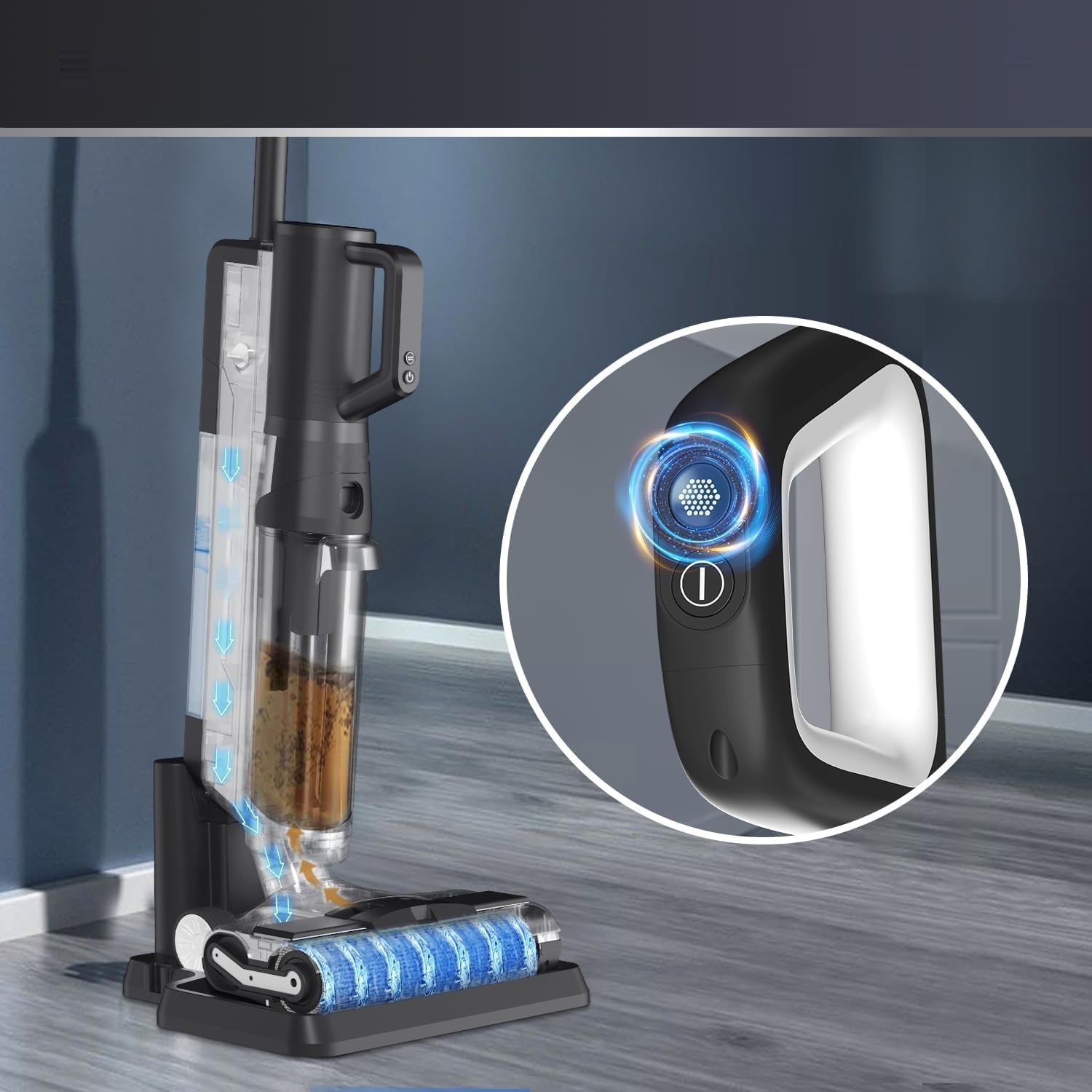 MODEL  PP-FS001        PUREPLUS Smart odkurzacz do pracy na mokro i sucho, mop do podłóg 2 w