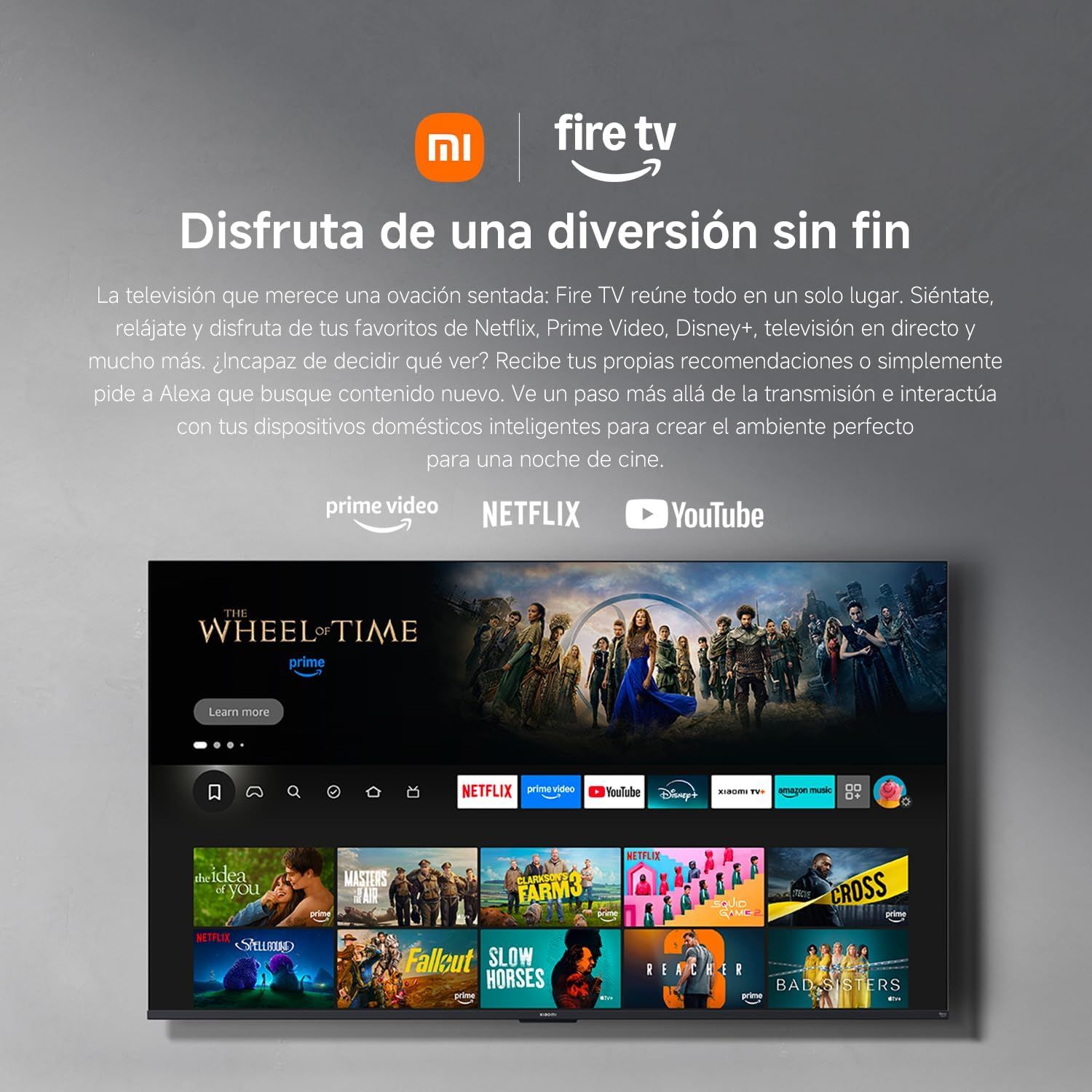 XIAOMI TV F 32, 32 cale (81 cm), HD, Smart TV, Fire OS7, sterowanie gł